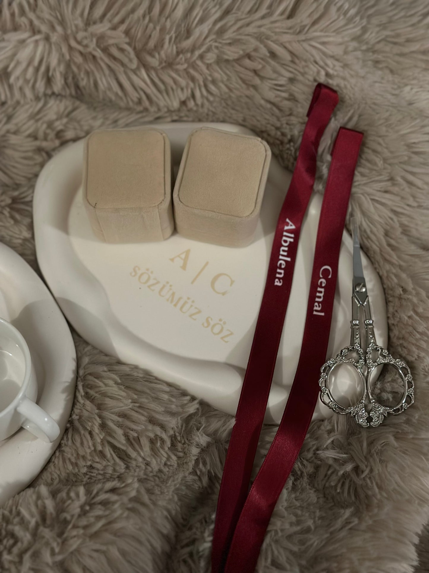Personalized Engagement Ring Ribbon