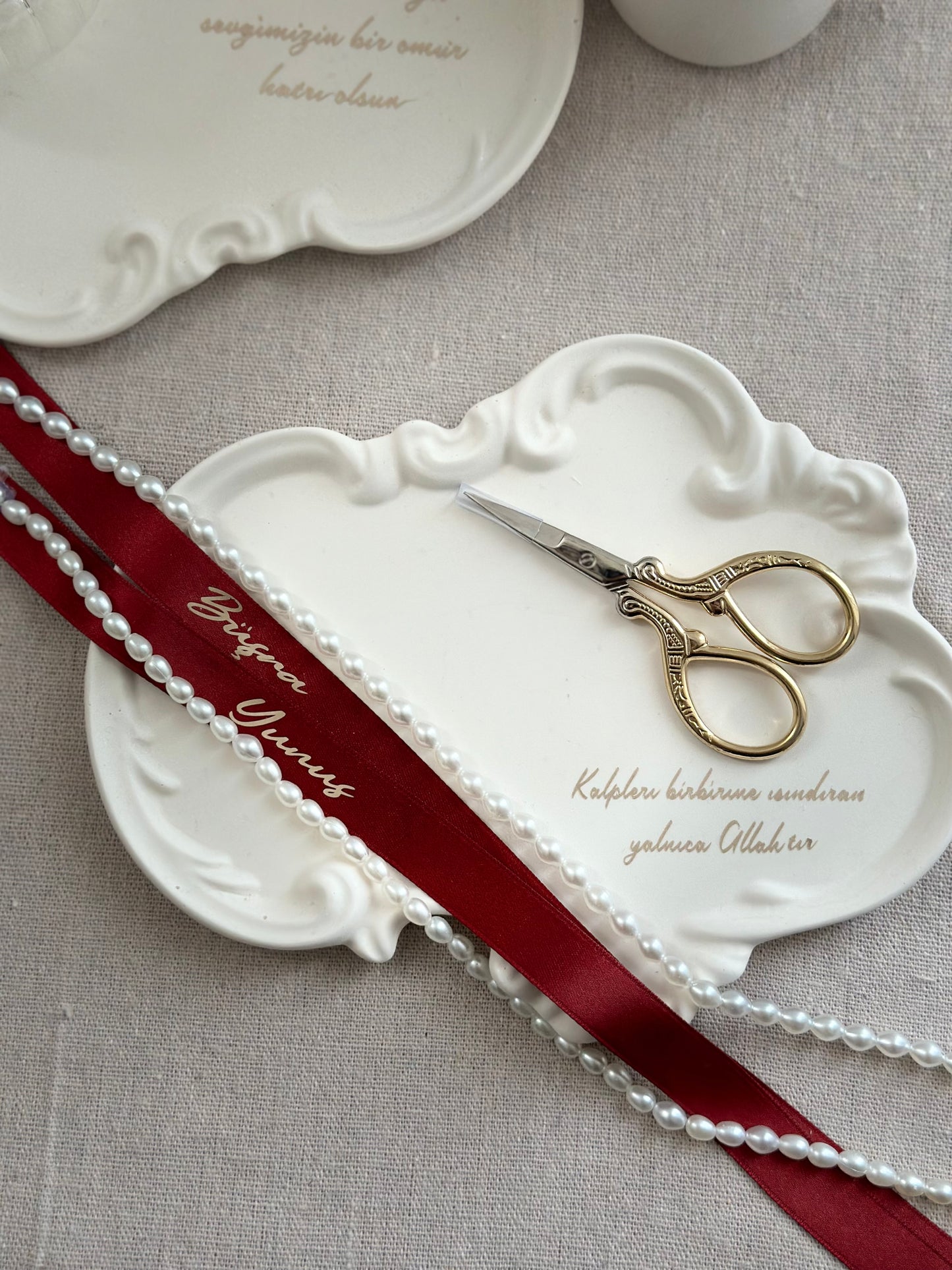 Gepersonaliseerde verlovingsring lint