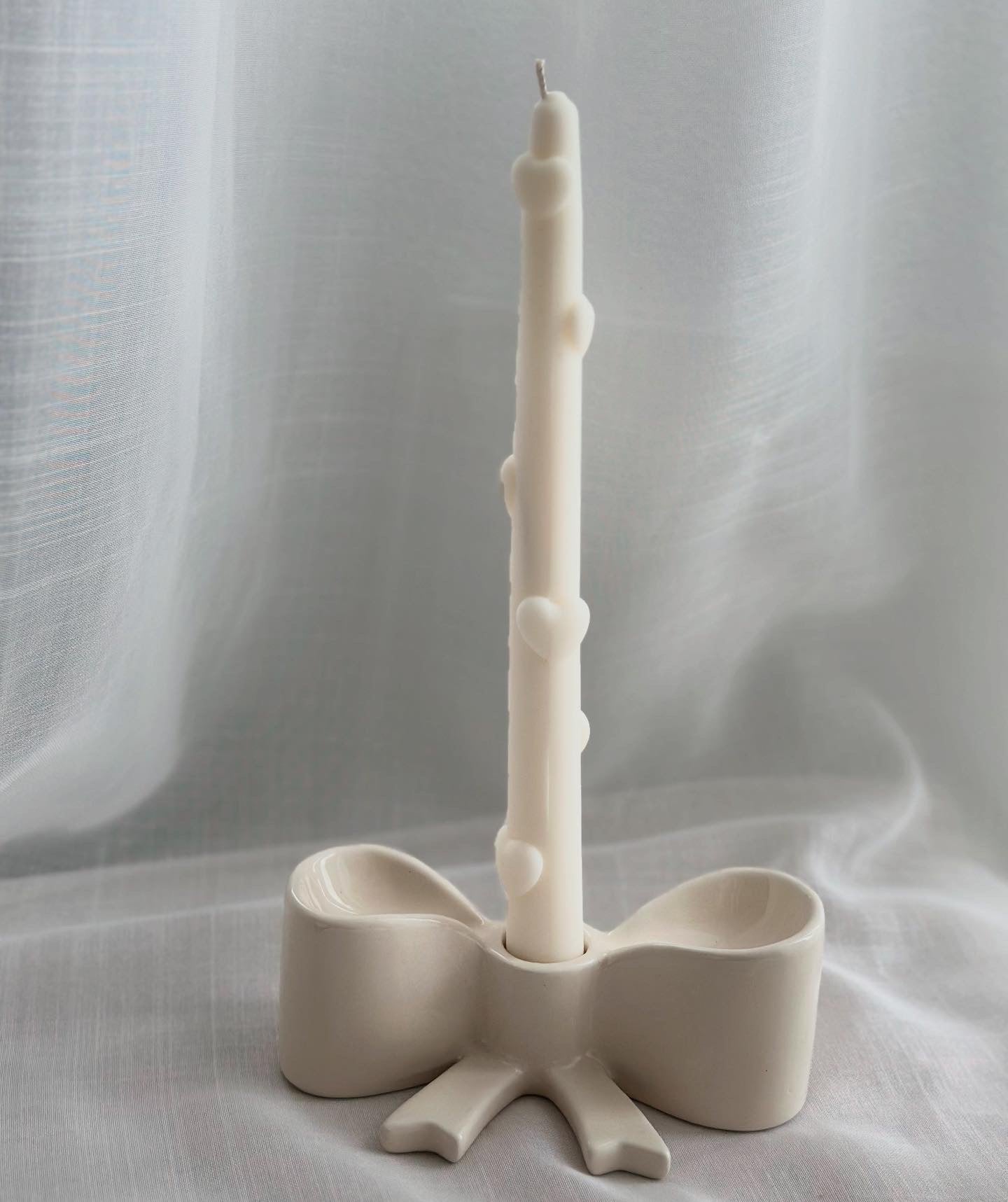 Set van 2 Steelkaarsen met 3D Hartjes – Handgemaakt van 100% Sojawax