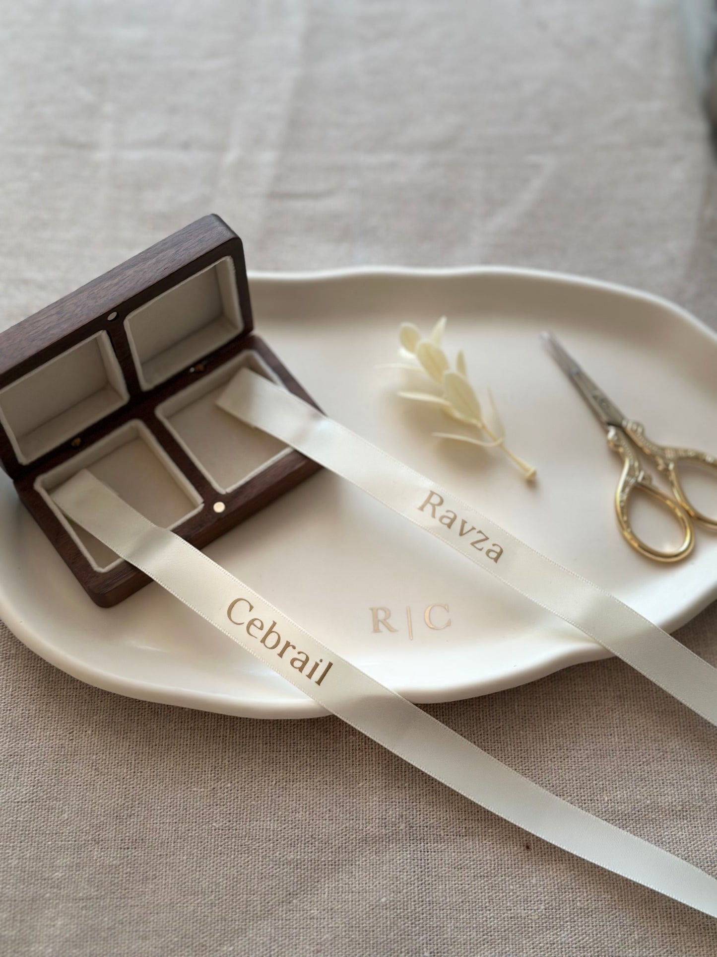 Personalized Engagement Ring Ribbon