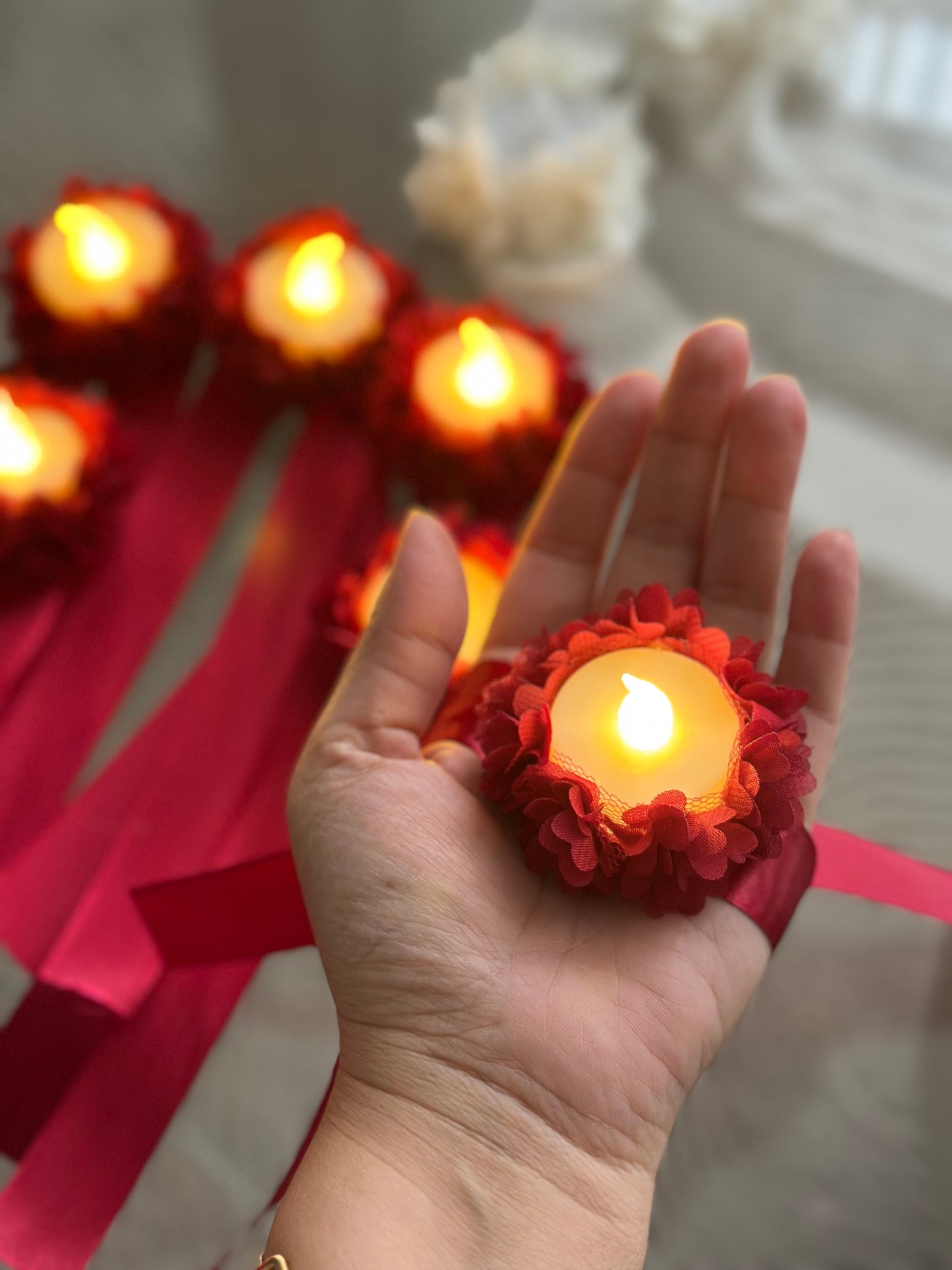 Hennafeest kaarsjes.