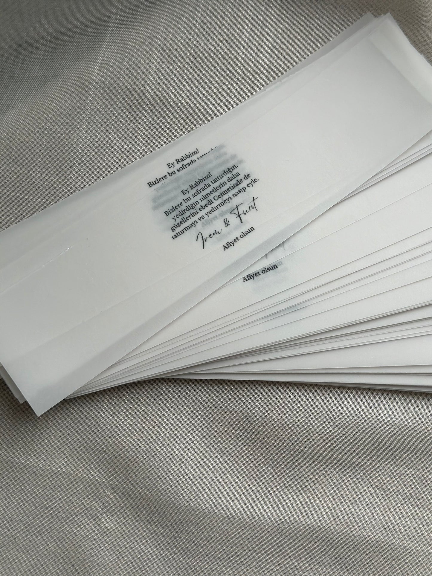 Gepersonaliseerde banderol voor servetten 15 st.