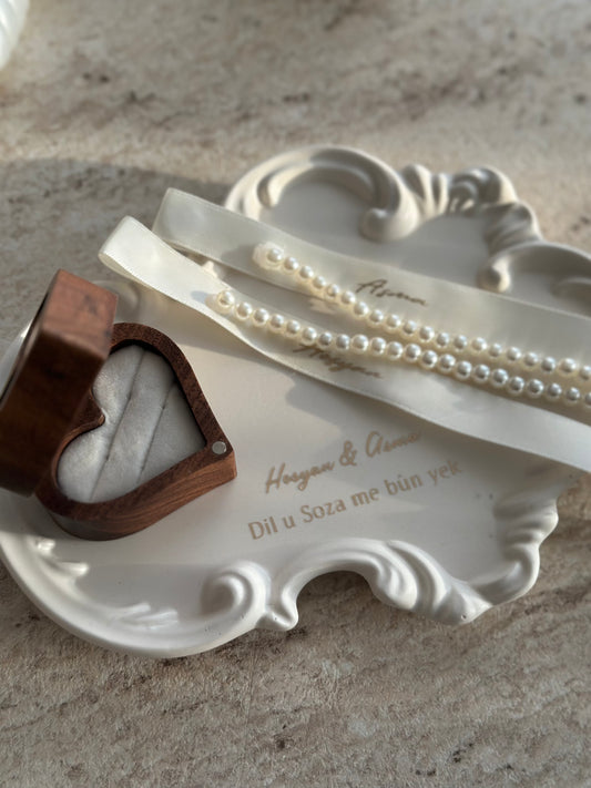 Baroq Verlovingsringen dienblad set