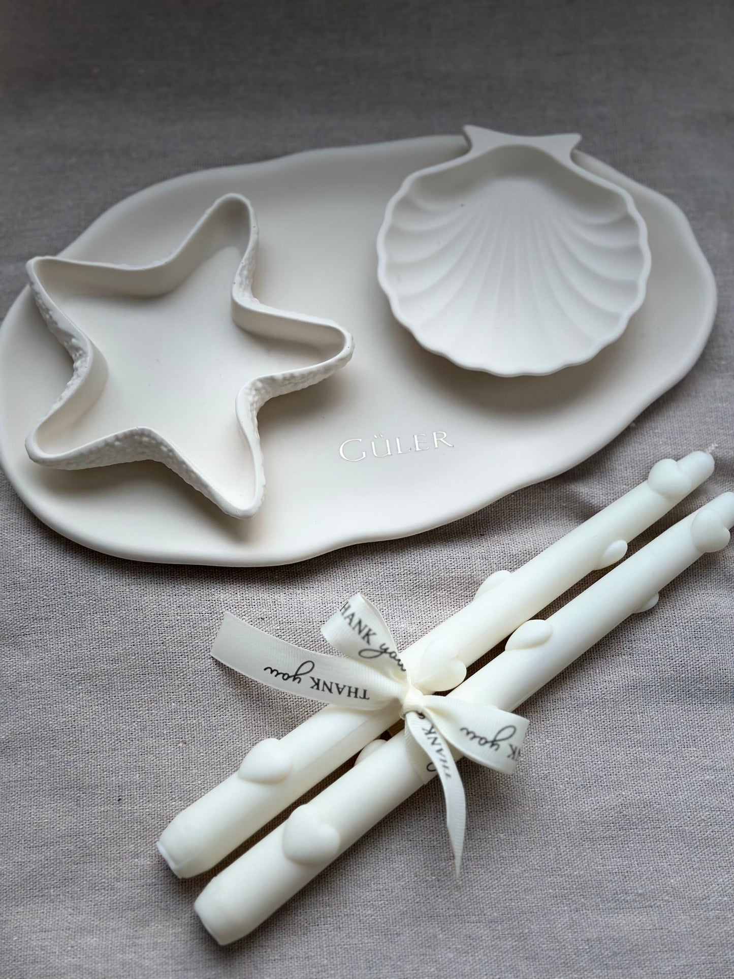 Set van 2 Steelkaarsen met 3D Hartjes – Handgemaakt van 100% Sojawax