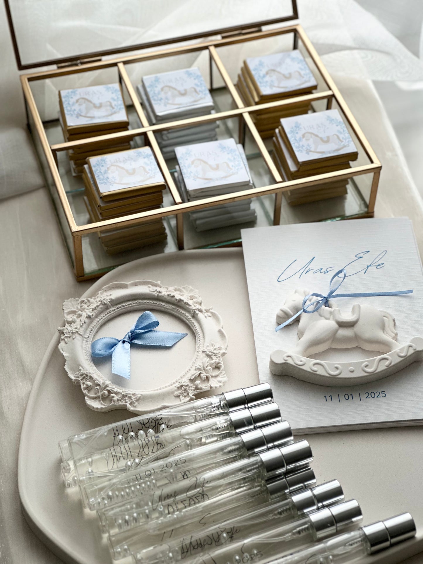 Geboortebedankje Hobbelpaard – Gastgeschenk met Kaart
