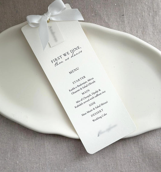 Luxe Menukaarten met namen
