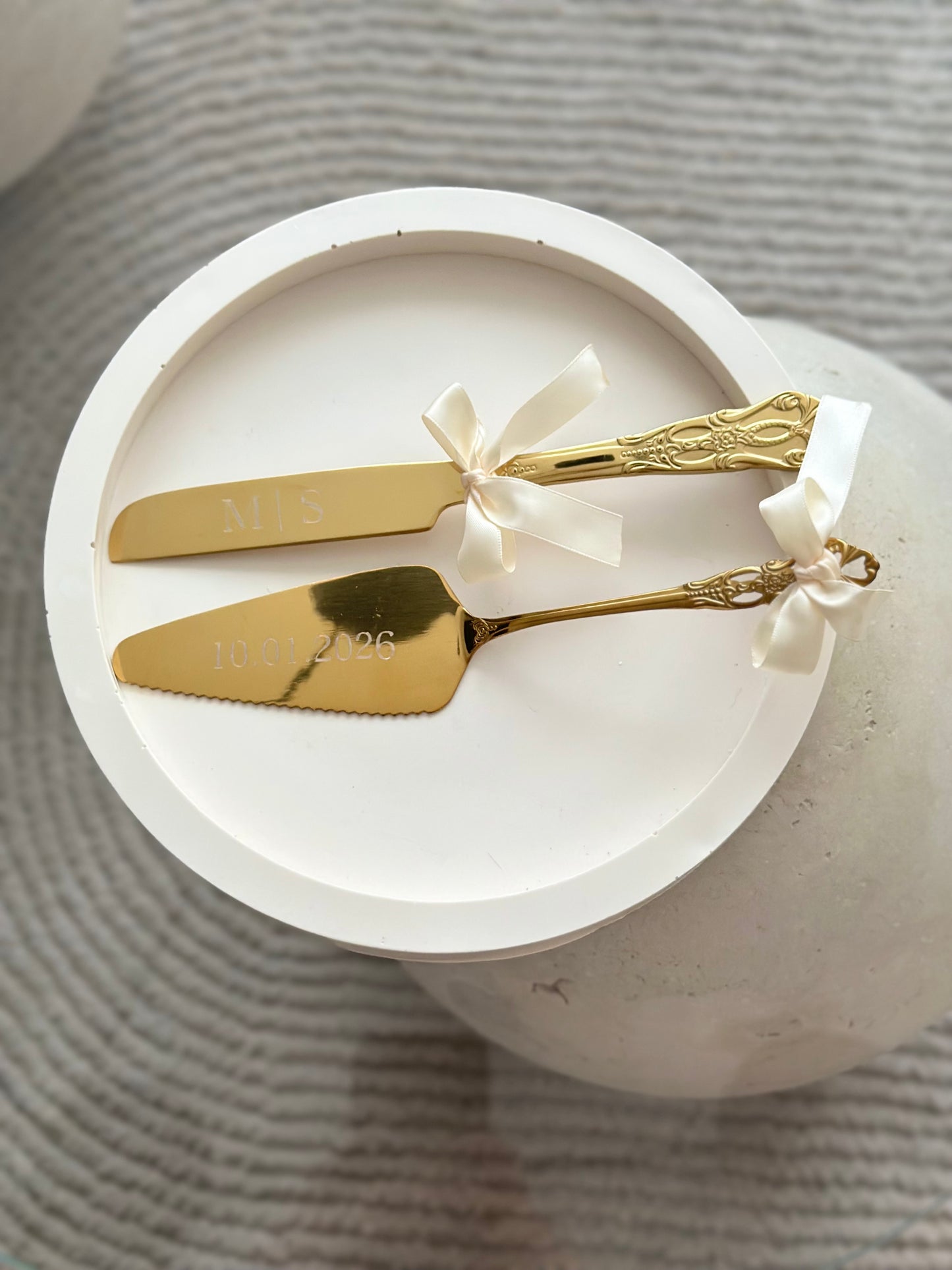 Gepersonaliseerde taart aansnijset