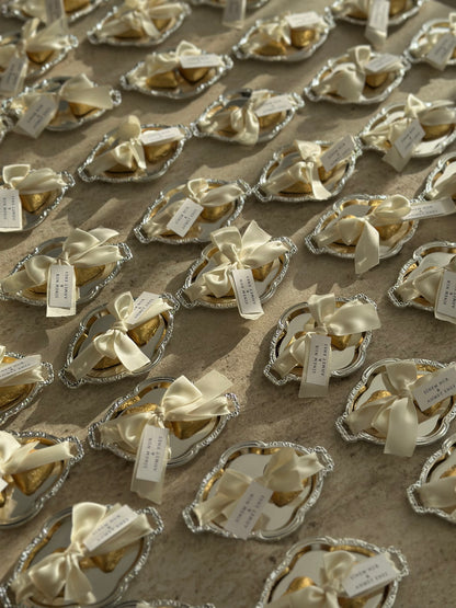Luxe Mini Dienblad Bedankje met Chocoladehartjes