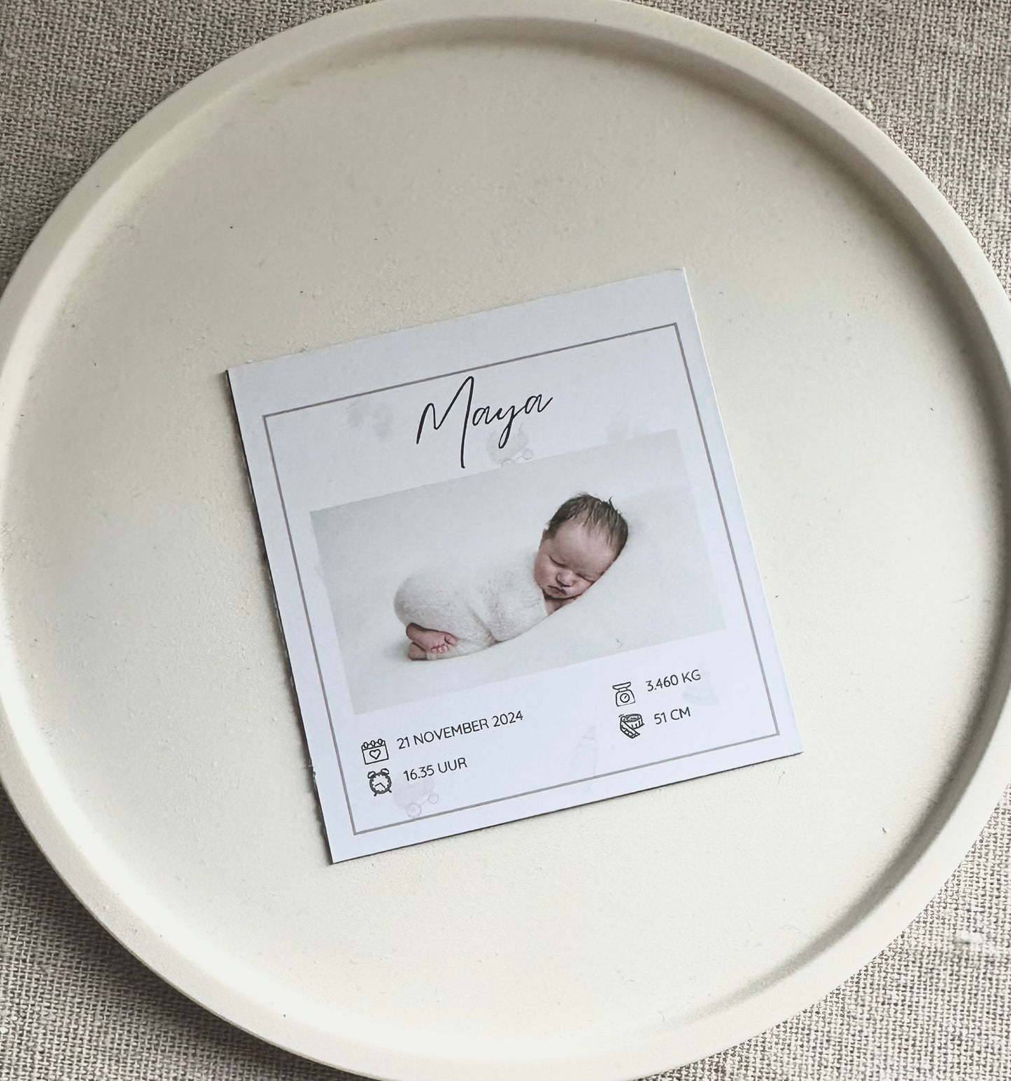 10x Foto/ geboortekaart magneten