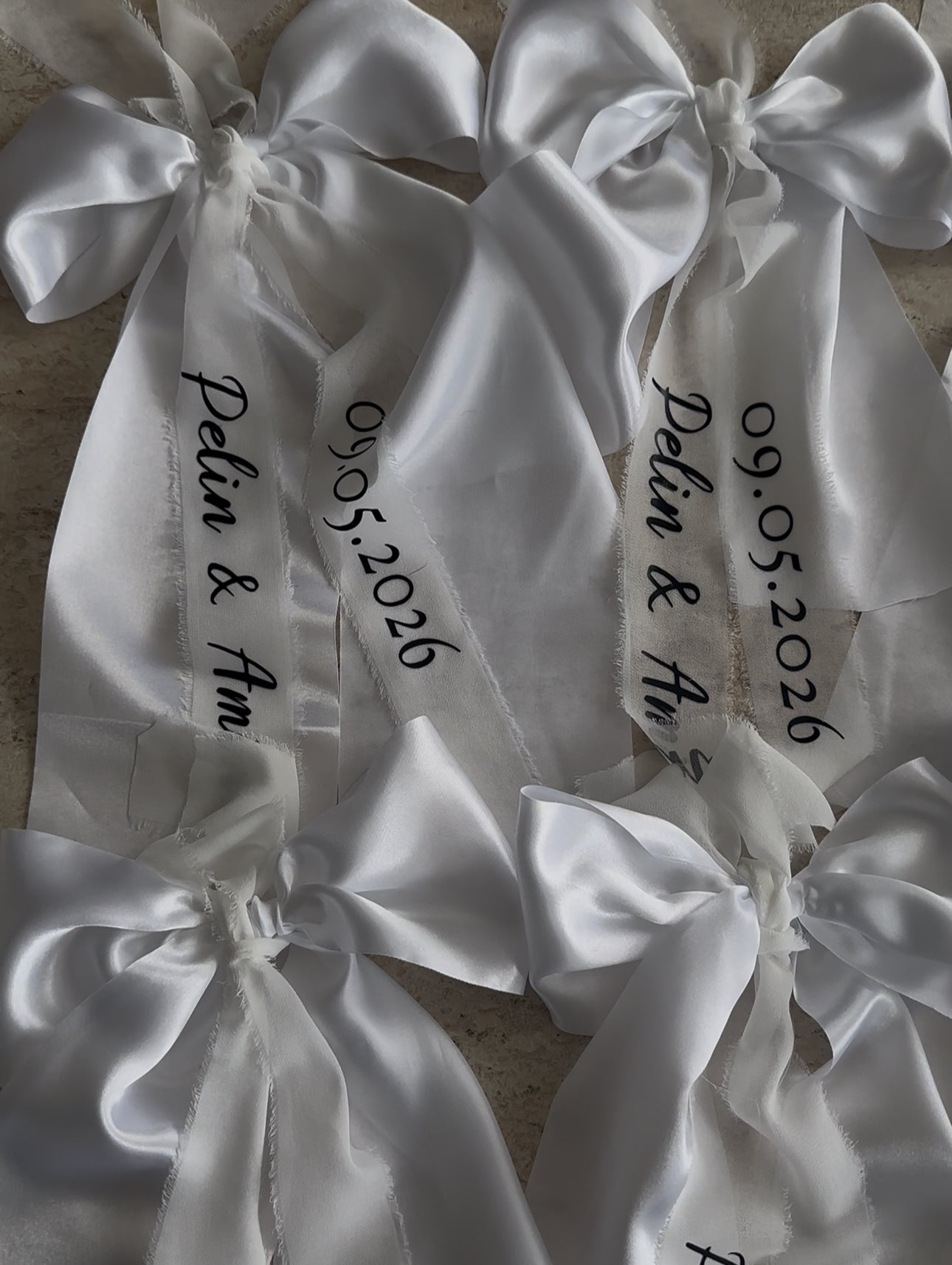 Wedding car decoration ribbon 10stuks