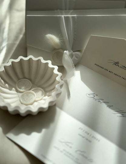 Bruiloft Uitnodiging met Strik