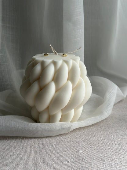 XL Peony Kaars – Handgegoten van 100% Sojawax | Extra Groot & Stijlvol
