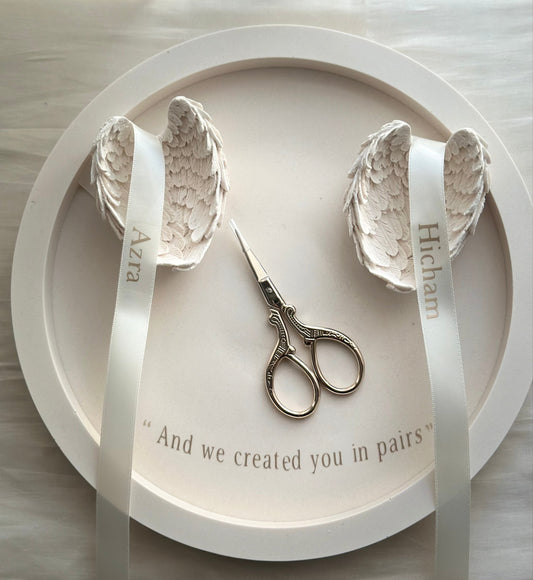 Angel wings  verlovingsdienblad set