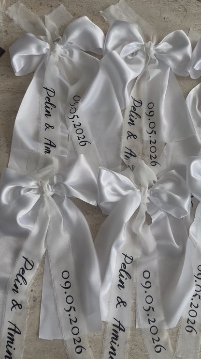 Wedding car decoration ribbon 10stuks
