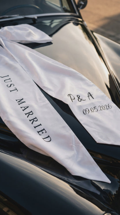 Wedding car decoration ribbon 10stuks